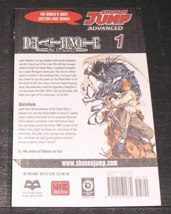 Death Note Vol 1; The Shonen Jump Advanced Manga Edition